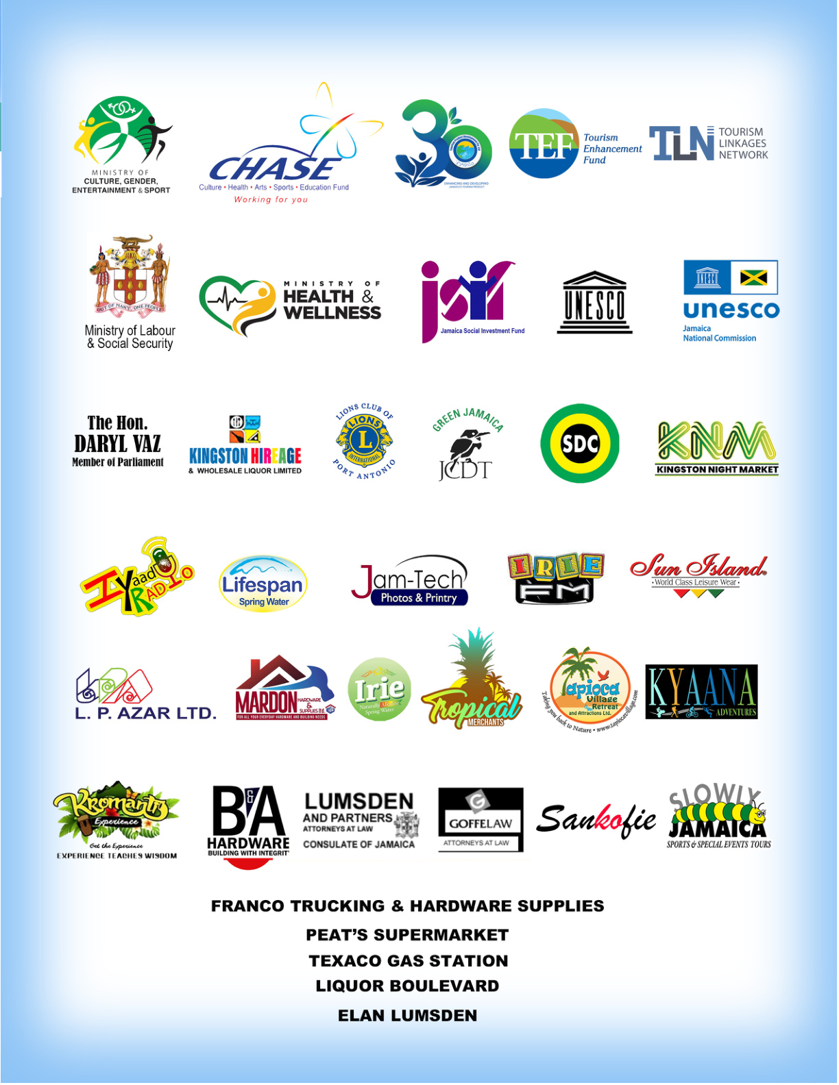 Partners and sponsors logos