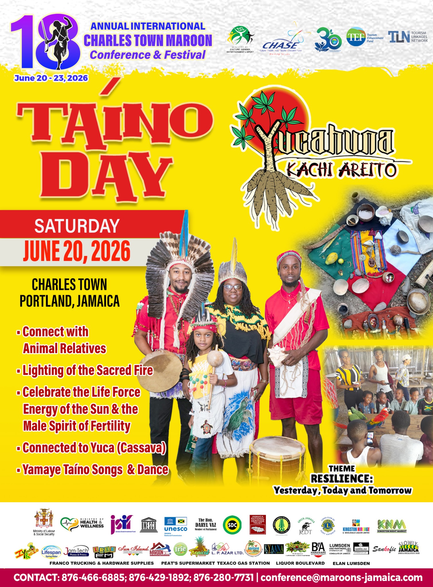 Taíno Day flyer